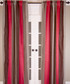 Pure Silk Taffeta Stripe Curtain with header