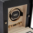 Wolf 1834 - Palermo Single Watch Winder with Jewelry Storage in Black Anthracite (213702)