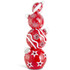 35 Inch Red & White Resin Led 4 Stacked Ornaments With Timer