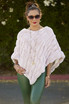 Milan Poncho in Blush