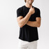 Cozy Earth Men's Stretch-Knit Bamboo Lounge Tee - Black