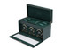 Wolf - British Racing Triple Watch Winder with Storage in Green (792341)