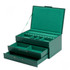 WOLF SOPHIA JEWELRY BOX W/ DRAWERS FOREST GREEN