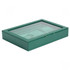 WOLF SOPHIA JEWELRY BOX W/ WINDOW FOREST GREEN