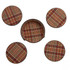 Wolf - WM Brown Set of 4 Coasters with Case (800687)