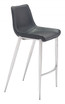 Zuo Modern Magnus Bar Chair Black & Silver