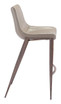 Zuo Modern Magnus Bar Chair Gray & Walnut