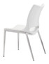 Zuo Modern Ace Dining Chair White & Silver
