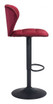 Zuo Modern Salem Bar Chair Red
