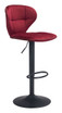 Zuo Modern Salem Bar Chair Red