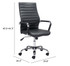 Zuo Modern Primero Office Chair Black Dimensions