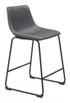 Zuo Modern Smart Counter Chair Charcoal