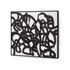 Maze Framed Silk Panel, Black