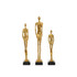 Miles Statues - Set of 3 Statues, Gold Leaf