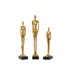 Miles Statues - Set of 3 Statues, Gold Leaf