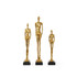 Miles Statues - Set of 3 Statues, Gold Leaf