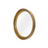 Dorian Small Mirror, Antique Brass and Dark Bronze 