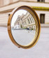 Dorian Small Mirror - Antique Brass and Dark Bronze 