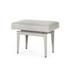 Winston Stool, Gray Leather