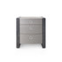 Albert 3-Drawer Side Table, Ash Gray Shimmer