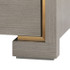 Blake 3-Drawer Side Table, Taupe Gray