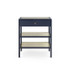 Caanan 1-Drawer Side Table, Midnight Blue