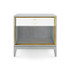 Cameron 1-Drawer Side Table - Soft Gray 