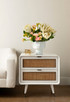 Malmo 2-Drawer Side Table, Eggshell White