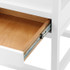 Newport 1-Drawer Side Table, White Pearl 