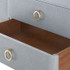 Audrey 3-Drawer & 2-Door Cabinet Washed Winter Gray 