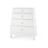 Jasmine Tall 4-Drawer - Chiffon White