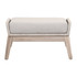 Essentials For Living - Loom Outdoor Footstool in Taupe & White (6817FS.WTA/PUM/GT)