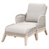 Essentials For Living - Loom Outdoor Footstool in Taupe & White (6817FS.WTA/PUM/GT)
