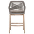 Essentials For Living - Loom Outdoor Barstool in Platinum Rope (6808BS.PLA-R/SG/GT)