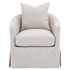 Essentials For Living - Faye Slipcover Swivel Club Chair in Mineral Birch (6650.MIN-BIR)