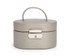 Wolf - Heritage Mini Oval Box in Pewter Saffiano (281434)