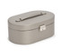 Wolf - Heritage Oval Jewelry Box in Pewter Saffiano (280534)