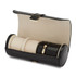 Wolf 1834 - Palermo Double Watch Roll with Jewelry Pouch in Black Anthracite (213902)