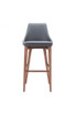 Zuo Modern Moor Bar Chair Dark Gray