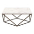 Zuo Modern Tintern Coffee Table Stone & Antique Brass