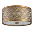 Gilded Nola - Arabella Ceiling Flush in Distressed Gold