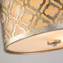 Gilded Nola - Arabella Ceiling Flush in Distressed Silver