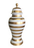 Small Ginger Jar in Gold Stripe