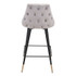 Zuo Modern Piccolo Counter Chair Gray Velvet