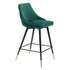 Zuo Modern Piccolo Counter Chair Green Velvet