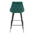 Zuo Modern Piccolo Counter Chair Green Velvet
