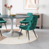 Zuo Modern Piccolo Dining Chair Green Velvet