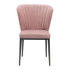 Zuo Modern Tolivere Dining Chair Pink Velvet