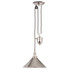 Provence 1 Light Rise and Fall Pendant – Polished Nickel