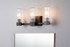 Navarre 3 Light bath vanity Light in Grey and Black